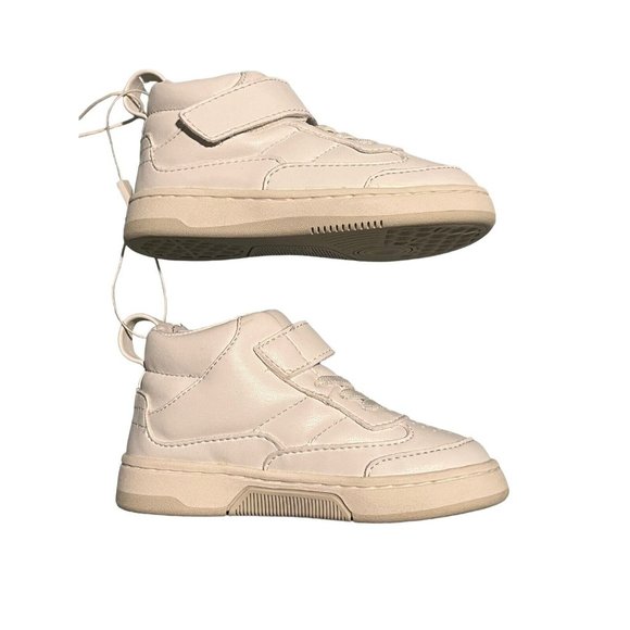 (SOLD)Zara Boys Kids Classic Sneaker High Top White Tops Athletic Shoes8 Baby - Picture 3 of 7